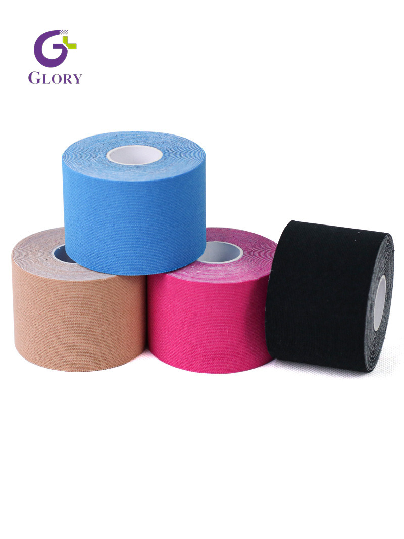 Professional Kinesio Tape, Strong Adhesive Breathable Athletic Tape, Flexible Muscle Recovery Tape for Fitness Running Gym Injury Prevention & Physical Therapy
