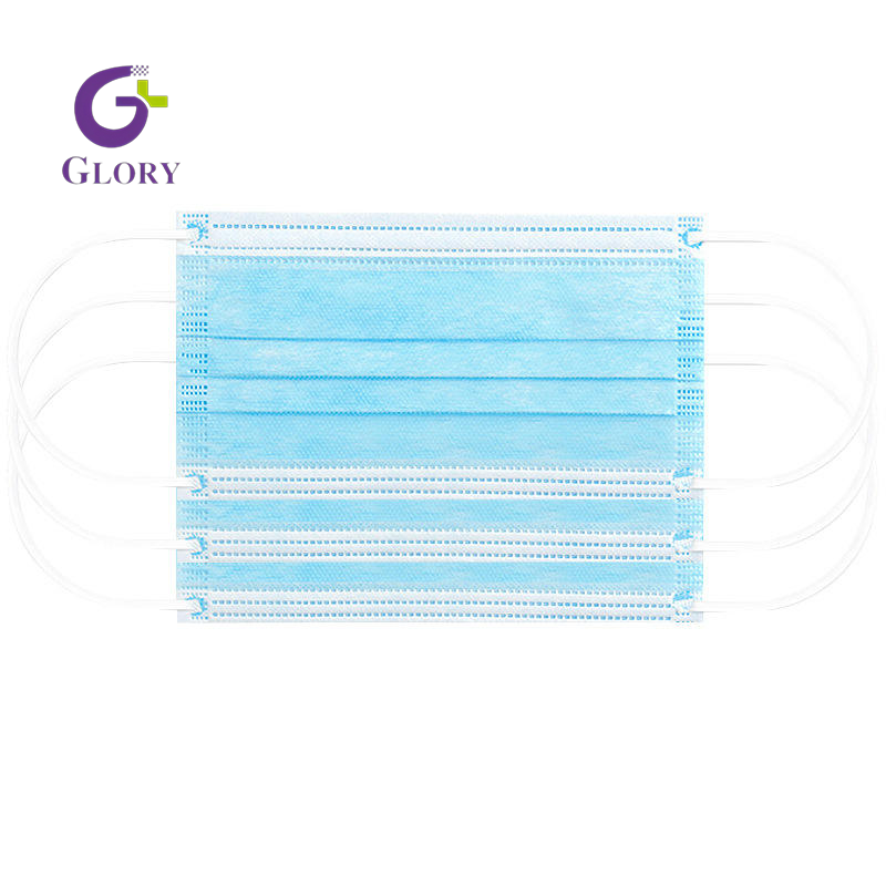 Disposable Non-woven Face Mask, 3 Ply Breathable Protective Face Mask Waterproof Dustproof Hypoallergenic for Daily Medical & Personal Use