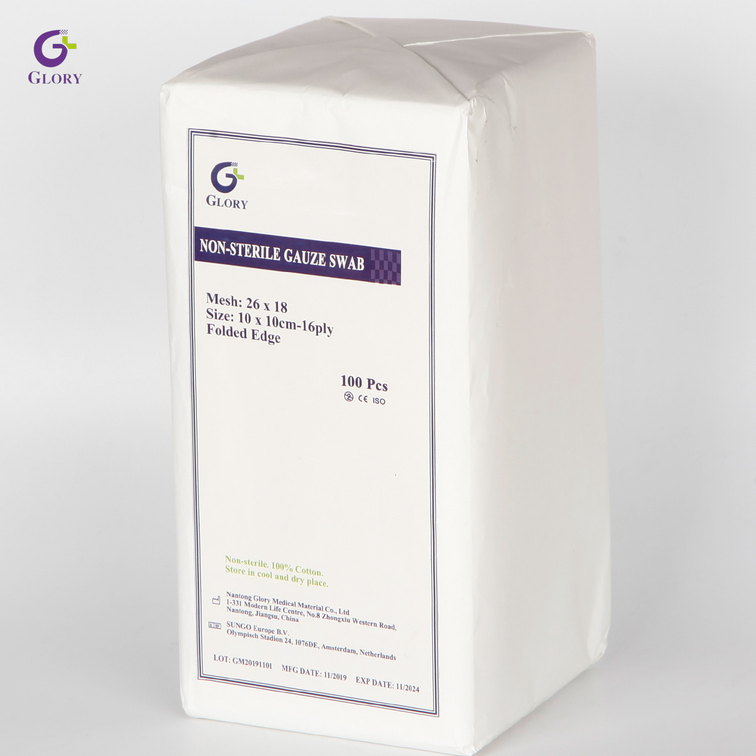 Non Sterile Gauze Swabs, 100% Pure Cotton Absorbent Medical Gauze Pads for Wound Cleaning & First Aid