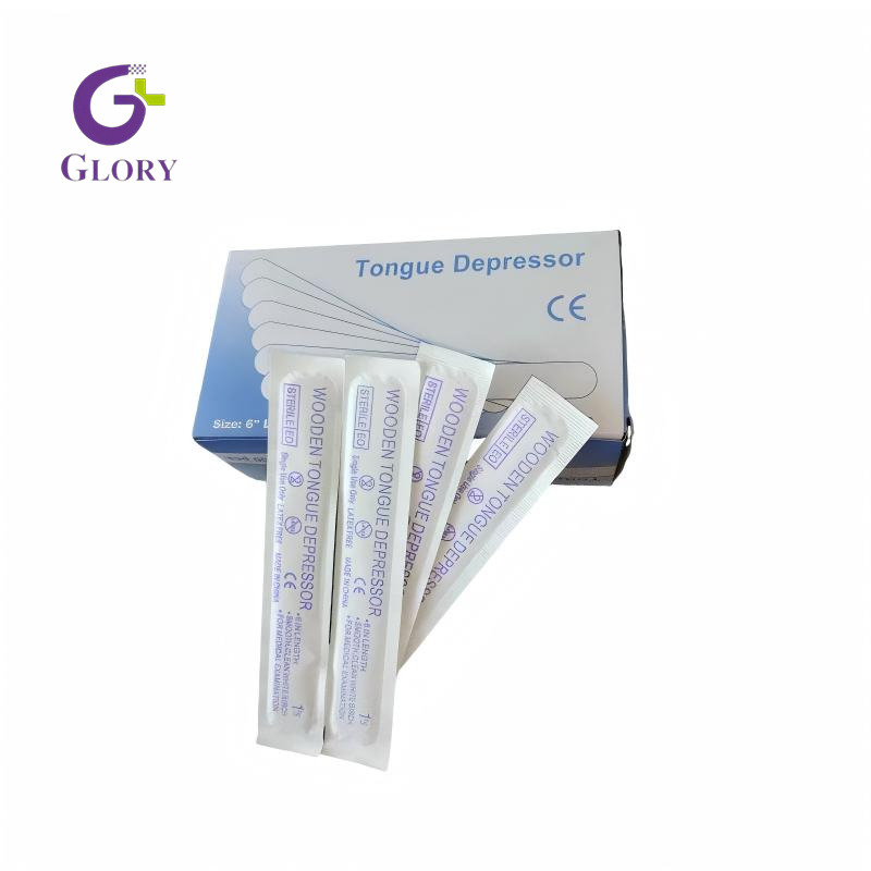 Disposable Wooden Tongue Depressor Sterile Medical Birch Wood Tongue Depressor For Hospital Clinic Oral Examination
