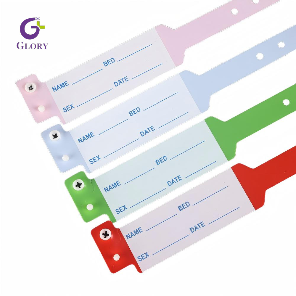 Disposable Patient ID Wristband, Waterproof Anti-Lost Medical Identification Bracelet Soft Vinyl Patient Wrist Band for Hospital, Clinic & Nursing Care
