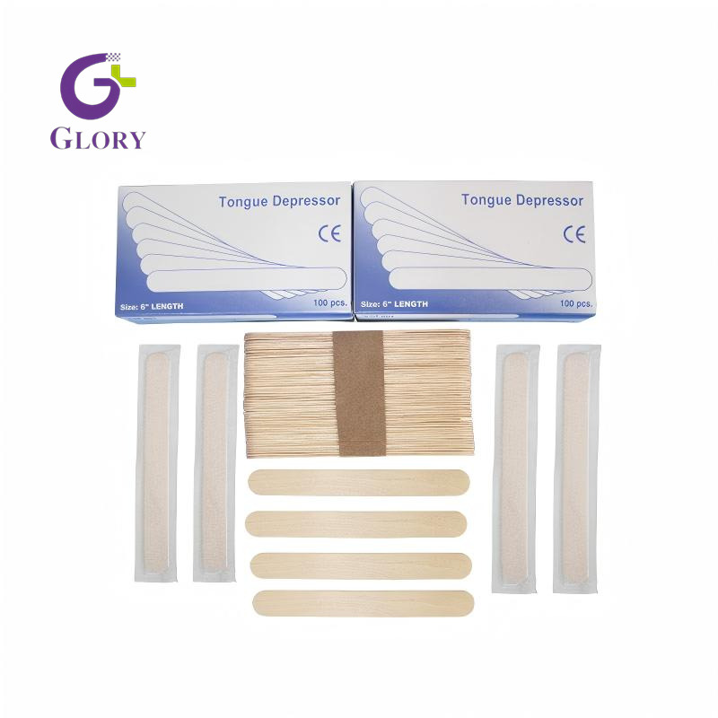 Disposable Wooden Tongue Depressor Sterile Medical Birch Wood Tongue Depressor For Hospital Clinic Oral Examination