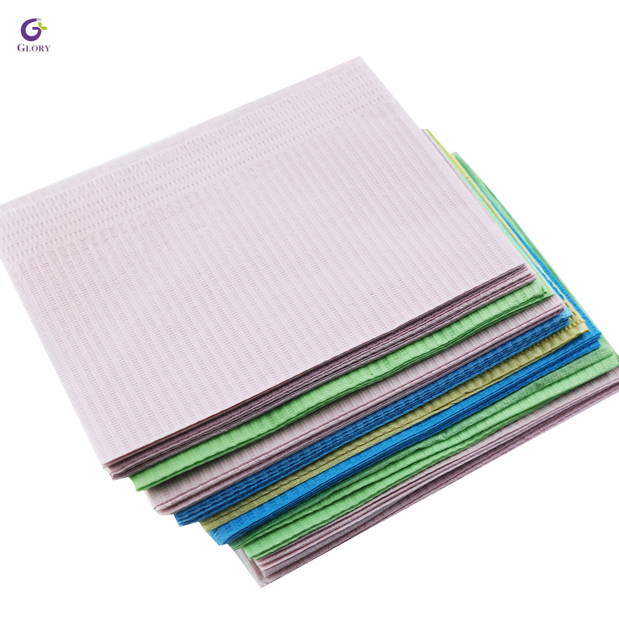 Disposable Dental Bibs, 2 Ply Waterproof Absorbent Dental Patient Bibs Non-woven Lint-free Dental Napkins for Dental Clinic, Salon & Medical Use