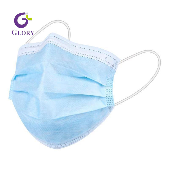 Disposable Non-woven Face Mask, 3 Ply Breathable Protective Face Mask Waterproof Dustproof Hypoallergenic for Daily Medical & Personal Use