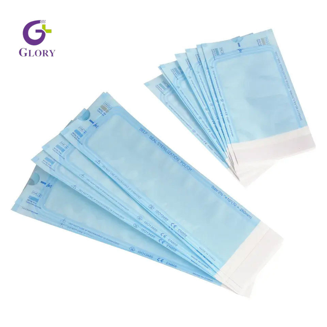 Self Sealing Sterilization Pouch, Medical Grade Disposable Autoclave Sterile Bag Heat Seal Sterilization Pouch for Dental, Salon, Clinic & Hospital Tool Storage