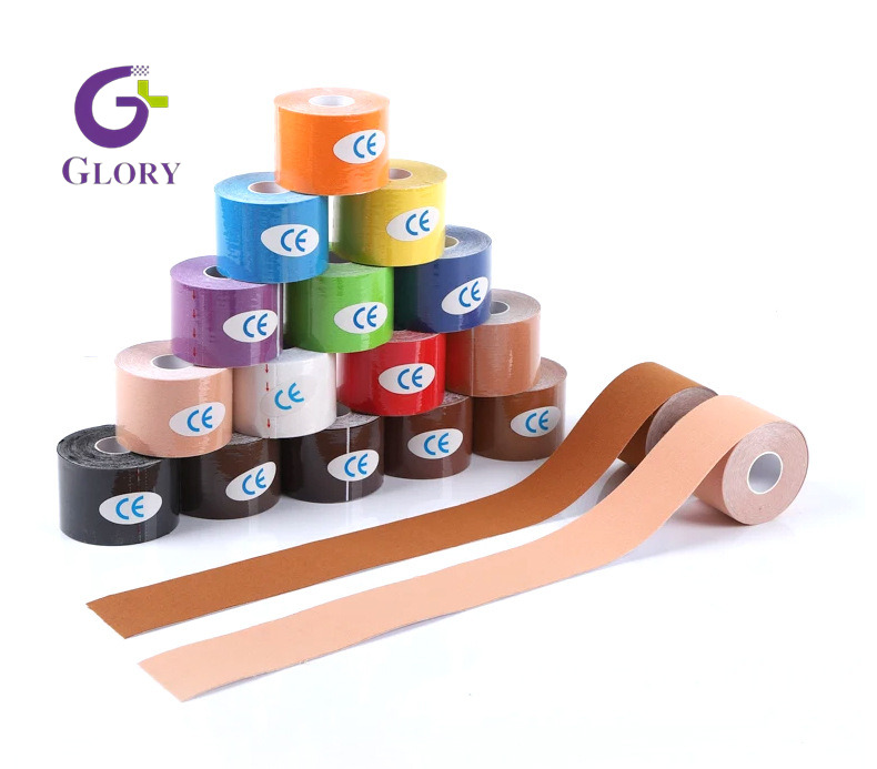 Professional Kinesio Tape, Strong Adhesive Breathable Athletic Tape, Flexible Muscle Recovery Tape for Fitness Running Gym Injury Prevention & Physical Therapy