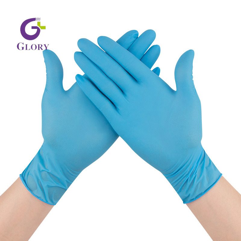 Disposable Nitrile Gloves, Powder & Latex Free, Puncture & Chemical Resistant, Food Grade & Medical Grade for Household, Industrial, Lab Use