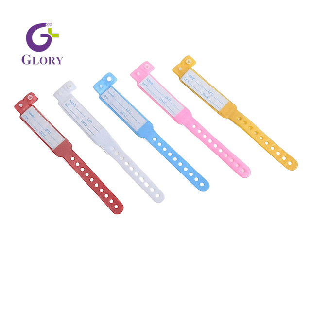 Disposable Patient ID Wristband, Waterproof Anti-Lost Medical Identification Bracelet Soft Vinyl Patient Wrist Band for Hospital, Clinic & Nursing Care