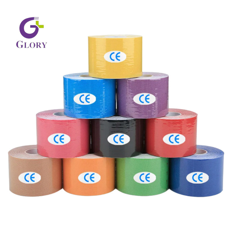 Professional Kinesio Tape, Strong Adhesive Breathable Athletic Tape, Flexible Muscle Recovery Tape for Fitness Running Gym Injury Prevention & Physical Therapy