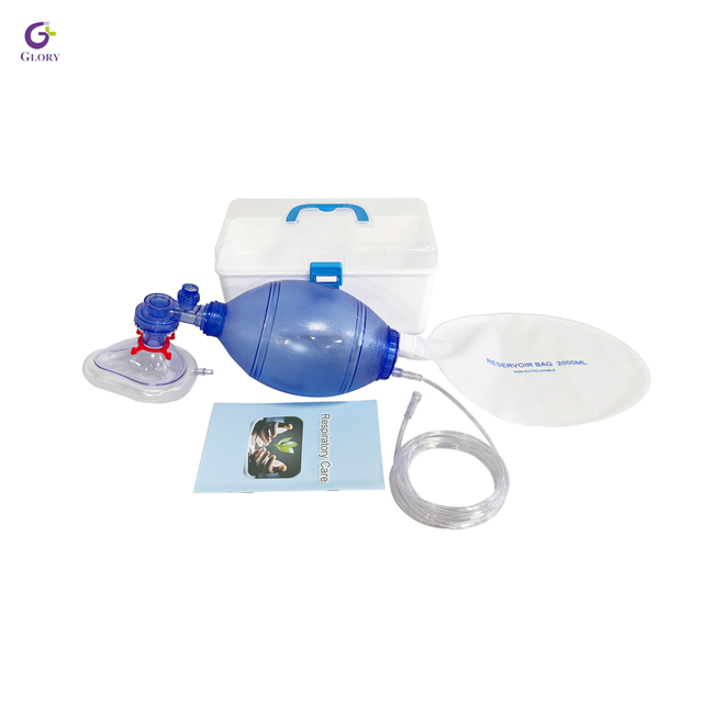 Manual Resuscitator Bag, Medical Silicone Manual Ventilator Resuscitator Reusable Portable Hand Resuscitation Bag for Adult, Pediatric, Infant Emergency First Aid