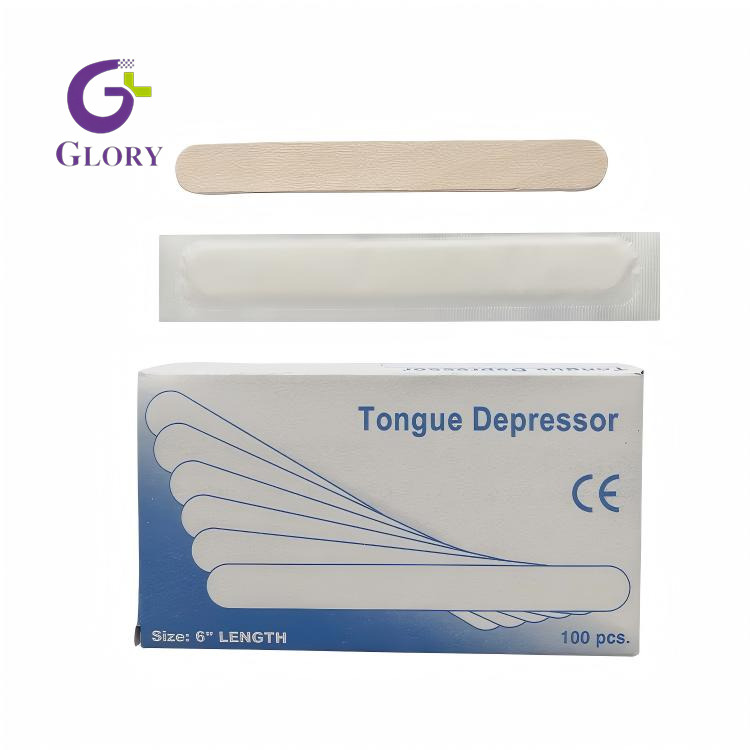 Disposable Wooden Tongue Depressor Sterile Medical Birch Wood Tongue Depressor For Hospital Clinic Oral Examination